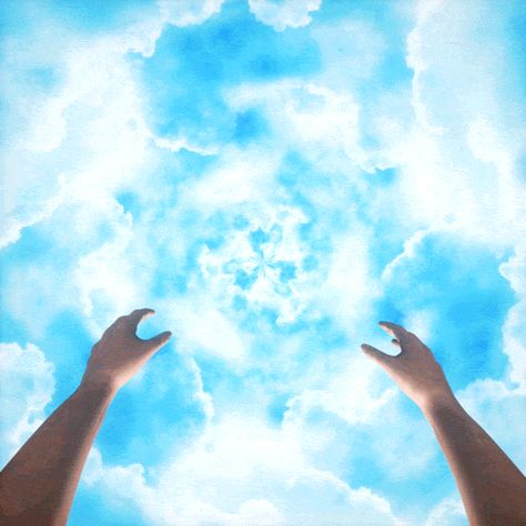 jmckeehen infinite clouds floating dreaming Illusion Gif, Trippy Gif, Sky Gif, Dream Video, Trippy Visuals, Bermuda Triangle, Out Of Body, Astral Projection, Astral Travel