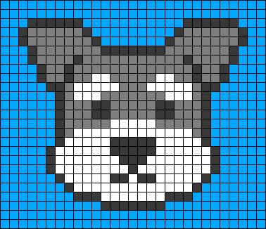 Pixel Art Dog, Dog Pixel Art, Pixel Art Mini, Black Mini Schnauzer, Intarsia Crochet, Schnauzer Breed, Pixel Beads, Schnauzer Dog, Hama Beads Patterns