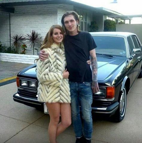 Lana Del Rey and Bradley Soileau behind-the-scenes of the 'Blue Jeans' music video (2012) #LDR Bradley Soileau, Lana Rey, Elizabeth Grant, Music Tattoo, Brooklyn Baby, Lana Del Ray, Lana Del Rey, Girl Tattoos, Music Video