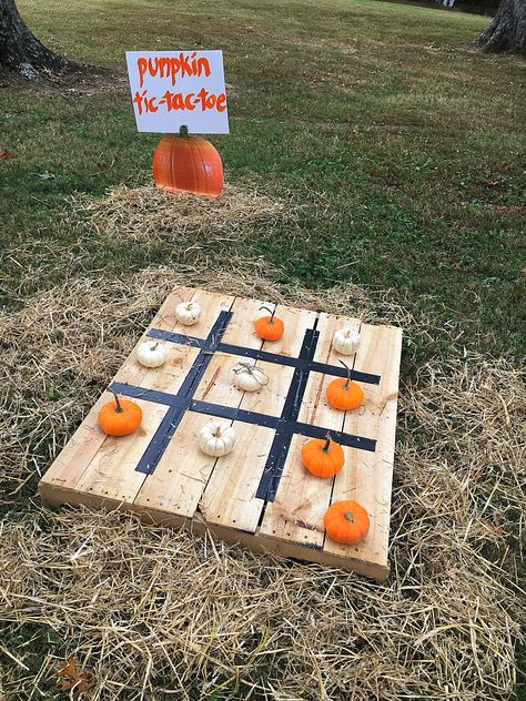 Fall Festival Birthday Party Games, Fall Outdoor Football Party, Camping Event Ideas, Fall Festival Block Party, Fall Diy Games, Fall Fair Party Ideas, Harvest Theme Birthday Party, Pumpkin Patch Halloween Theme, Hayride Birthday Party