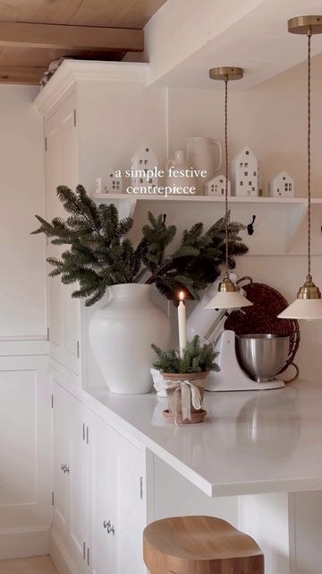 Toby Perryman-Payne on Instagram: "For me, this year’s all about keeping things simple & cosy - this simple centrepiece is just that. A pot, candle stick, candle and tree snipping is all you need! Save it for later & let me know if you make one 🙌🏼❤️" Toby Perryman-payne, Christmas Candle Sticks, Simple Centrepiece, Festive Centerpieces, Simple Centerpieces, Christmas Interiors, Christmas Centerpiece, Jingle Bell, Christmas 2023