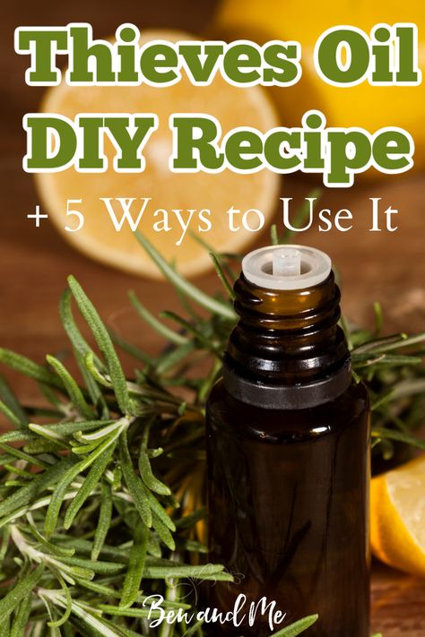 Making your own thieves oil is simple and cost-effective. Here's a recipe along with suggestions for how to use it. #essentialoils #aromatherapy #thievesoil Thieves Oil Recipe Diy, Diy Thieves Oil, Plant Therapy Essential Oils Recipes, Thieves Oil Uses, Young Living Thieves Oil, Thieves Oil Recipe, Theives Oil, Diy Thieves, Selling Essential Oils