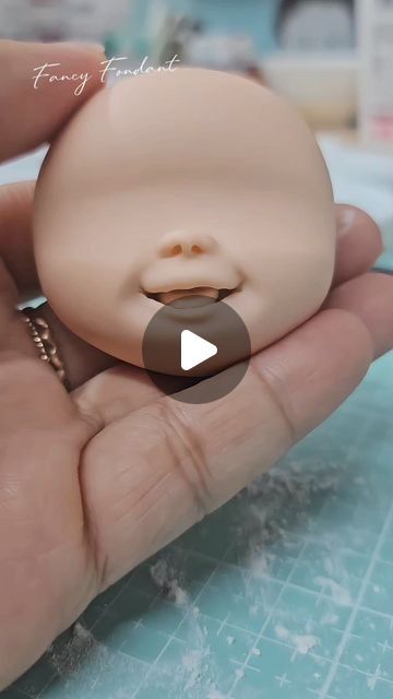 7 likes, 0 comments - fancyfondantartcake August 19, 2024: "Face up dolls - healing my soul 
Ingredient : Fancy Fondant 
No mold 
Thanks for watching 💕
 #fancyfondant #Doll #faceup #sculpture #sugarart". Healing My Soul, Fondant People Tutorial, Fondant Person Tutorial, Fondant Doll, Fondant Face Tutorial, Fondant Face, Doll Face Sculpting, Polymer Clay Doll Face, Gumpaste Figures