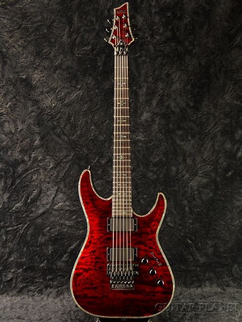 Schecter Hellraiser Schecter Guitar, Schecter Guitars, Red Electric Guitar, Miniature Guitars, Jerry Cantrell, Guitar Photos, Prs Guitar, Cool Electric Guitars, Guitar Lovers