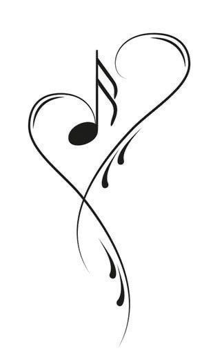 Music Is The Key To My Heart Tattoo, Tattoo Ideas Female Music Notes, Melody Drawing Music, Mini Tattoos Music Notes, Heart And Music Note Tattoo, Music Tattoo Designs For Women Unique, Music Note Tattoo For Men, Music Notes Drawing Doodles, Tattoo Ideas Female Music