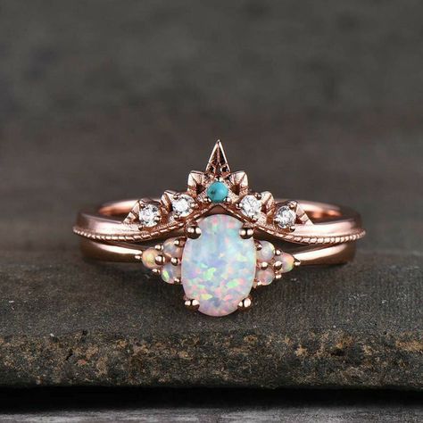 Decent Jewellery, Engangement Ring, Oval Opal Engagement Ring, Opal Engagement Ring Vintage, Moonstone Wedding Ring, Opal Wedding Ring Set, White Opal Engagement Ring, Fire Opal Engagement Ring, Turquoise Wedding Band