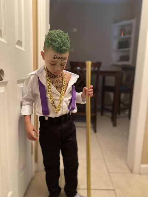 Boys Joker Costume, Mommy Halloween, Joker Halloween Makeup, Joker Outfit, Joker Halloween Costume, Joker Halloween, Joker Costume, Boy Diy