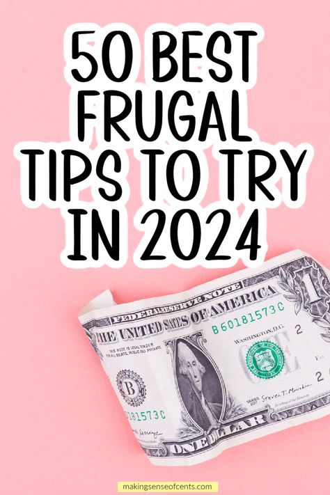 50+ Best Frugal Tips to Try In 2024 – Start Saving Money Now. Looking for frugal tips for 2024? These frugal living tips will teach you how to be frugal with budgeting, food, making money, and more. Saving Tips Money, How To Become More Frugal, Being Thrifty Frugal Living, Best Saving Money Tips, Being Frugal Tips, Simple Frugal Living, Saving Tips Ideas, How To Be Frugal Saving Money, Extreme Frugal Living Tips