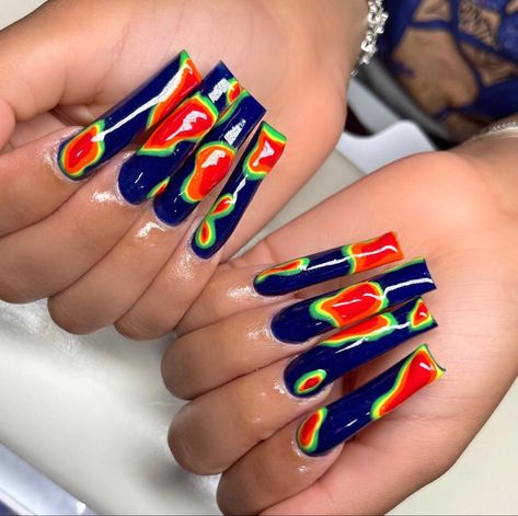 Popular Nail Trends, Best Summer Nail Designs, Nail Lab, Thermal Nails, Nails Care, Thermal Heat, Tropical Nails, Pool Chemicals, Dope Nail Designs