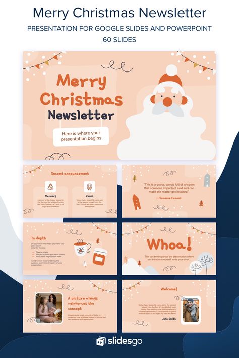 Christmas Website Design, Christmas Power Point, Wish Merry Christmas, Christmas Powerpoint, Christmas Presentation, Christmas Powerpoint Template, Christmas Newsletter, School Newsletter Template, Christmas Doodle