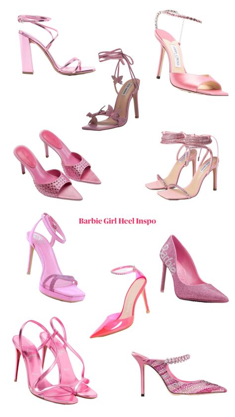 Are you a woman who loves pink? If yes, enjoy this Barbie Shoes for women inspiration! Barbie shoes, Barbie shoes aesthetic, Barbie heels outfit, pink heels aesthetic, pink heels, Barbie heels aldo, pink heels with bow, pink heels outfit ideas, pink heel outfit Barbie Heels Outfit, Pink Heels Outfit Ideas, Pink Heels Aesthetic, Pink Heels With Bow, Heels Outfit Ideas, Pink Heels Outfit, Barbie Heels, Outfit Ideas Pink, Aesthetic Barbie