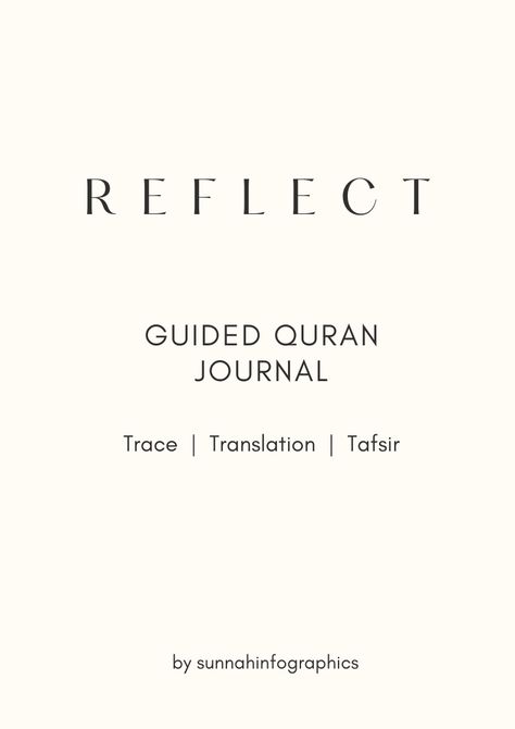 Sneak Peek - Qur'an Reflect Journal All-In-One Qur'an Journal - Trace, Translation, Tafseer 1) Trace, Translation, Tafseer 2) Authentic Tafsir of Ibn Katheer 3) Reflective prompts with light and short questions 4) Beautiful Illustrations 5) Self Reflection & Growth FREE SNEAK PEEK AVAILABLE! Qur'an Journal, Reflective Prompts, Learn About Islam, Islamic Learning, Quran Journal, Quran Tafseer, Journal Questions, Quran Translation, About Islam