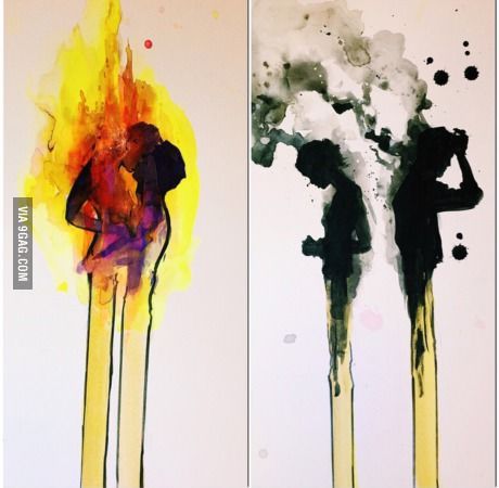 We were a perfect match. Maybe that's why we burnt out. Lora Zombie, Satirical Illustrations, Arte Grunge, Art Sketches Doodles, Burning Love, Tumblr Art, Art Tumblr, Reading Tarot Cards, Heart Art