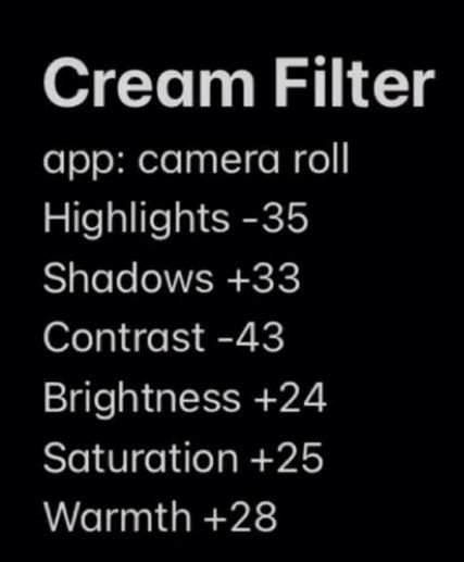 Camera Filters Android, Filters Camera Roll Android, Iphone Camera Editing Hack, Camera Roll Filters Android, How To Get Filters On Camera, Iphone Camera Roll Filters Aesthetic, How To Make Ur Pics Have A ___ Effect, Cream Filter Camera Roll, Viral Iphone Editing Hack