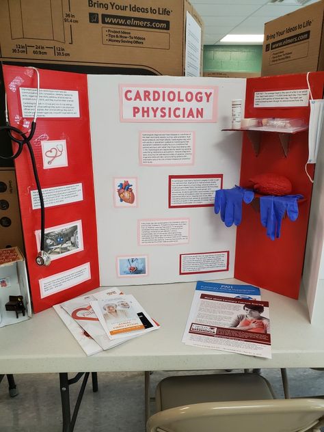 Health Career Display Board, Hosa Career Display, Hosa Poster Board Ideas, Hosa Career Display Board, Career Project Poster Board, Nursing Poster Board Ideas, Hosa Health Career Display, Health Career Poster, Career Day Poster Ideas