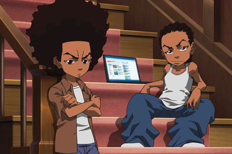 Take a First Look at Huey's New Design From 'The Boondocks' Reboot #daily #news #hypebeast #mux #muxjasper #fivedoubleues Japan Hypebeast, Boondocks Comic, Ginza Japan, Aaron Mcgruder, The Boondocks Cartoon, Boondocks Drawings, Arte Do Hip Hop, The Boondocks, Dope Cartoons