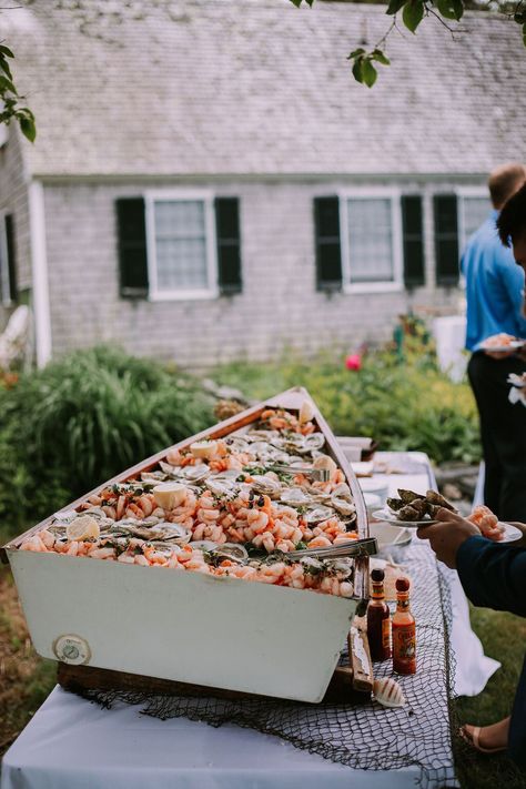 Wedding Decorations On A Boat, Maine Themed Wedding, Maine Beach Wedding Ideas, Coastal Maine Wedding Ideas, Elevated Beach Wedding, Backyard Coastal Wedding, Maine Coastal Wedding, New England Summer Wedding, Coastal New England Wedding