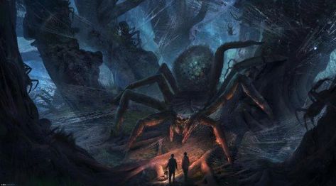 Aragog the Acromantula Cave Grotto, Flip Books Art, Ring Wraiths, Albus Severus Potter, Beautiful Darkness, Spider Queen, Middle Earth Art, Flip Books, Magic Tattoo