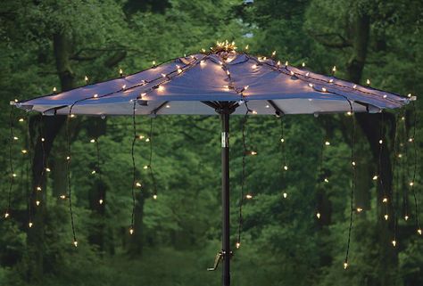 Waterfall Umbrella Canopy Light Cover - The Green Head Patio Umbrella Lights, Umbrella Canopy, Design Art Nouveau, Canopy Architecture, Canopy Bedroom, Backyard Canopy, Umbrella Lights, Garden Canopy, Diy Canopy