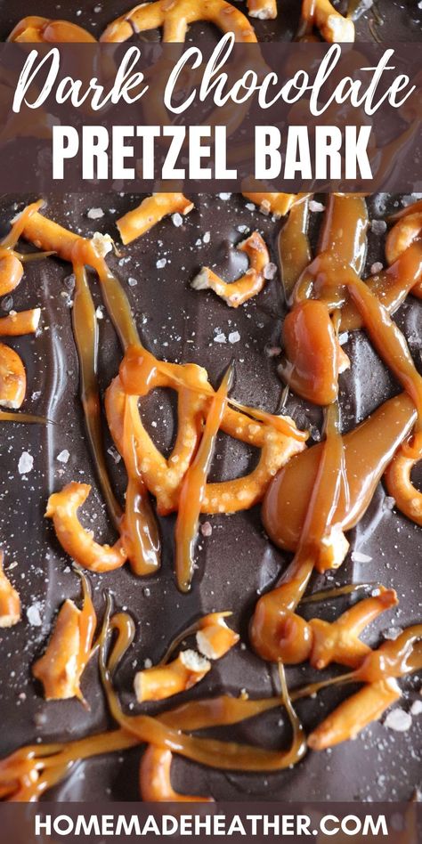 Dark Chocolate Pretzel Bark, What To Do With Leftover Pretzels, Pretzel Chocolate Bark, Pretzel Bark Recipes Simple, Chocolate Almond Bark Recipes, Christmas Pretzel Bark, Almond Bark Pretzels, Turtle Bark Recipe, Chocolate Bark Recipes Easy