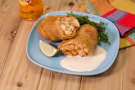 King & Prince Seafood® has a team of talented chefs creating recipes with today’s trend for all menu parts. Seafood Chimichanga Recipe, Seafood Chimichanga, Chimichanga Recipe, Savory Dips, Tasty Sweets, Pescetarian Recipes, Latin American Recipes, Veggie Meals, American Recipes