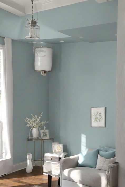 Drizzle wall paint, Living room paint, Interior design, Home renovation Sw Drizzle, Sherwin Williams Drizzle, Sw Rain, Best Wall Paint, North Carolina Homes, Wall Paint Colors, Baby 2, Best Wall, House Paint