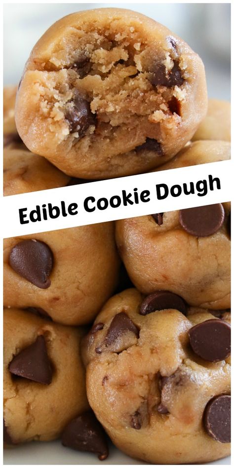 If you love cookie dough, you have to try this recipe for Quick Edible Cookie Dough. It's fast and super tasty, just right when you have a craving for cookie dough! #bestediblecookiedough #bestquickediblecookiedough #bestcookiedough #bestquickediblecookiedoughrecipe Quick Edible Cookie Dough, Amazing Cookie Recipes, Cookies Dough, Edible Cookie Dough Recipe, Monster Cookies Recipe, Dessert Simple, Favorite Cookie Recipe, Cookie Dough Recipes, Edible Cookies