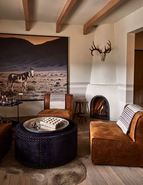 Western Interior, Southwestern Home, Santa Fe Style, Modern Western, Western Homes, Hotel Boutique, Western Home Decor, The Design Files, Ranch Style