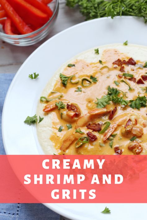 Shrimp And Grits With Heavy Cream, Shrimp And Grits With White Wine Sauce, Shrimp And Grits With Cream Cheese, Paula Deen Shrimp And Grits Recipe, Quick Shrimp And Grits, Shrimp And Grits Cream Sauce, The Best Shrimp And Grits, Creamy Shrimp And Grits Recipe Southern, Shrimp And Grits For A Crowd