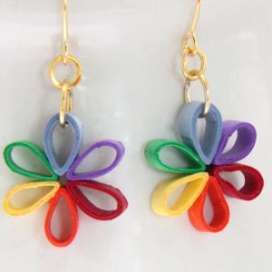 *EDIT*  Make sure to visit my NEW blog and subscribe to keep updated with my paper quilling jewelry,  tips, tricks, inspiration, and free tutorials! I’m happy to have another paper quilling t… Multi Colour Earrings, Paper Quilling Earrings, Paper Quilling Tutorial, Paper Quilling Flowers, Creeper Minecraft, Paper Quilling Jewelry, Quilled Jewellery, Quilling Earrings, Quilled Creations