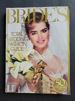 AUGUST/SEPTEMBER 1984 BRIDE'S magazine BROOKE SHIELDS Renee Simonsen Carol Alt - $149.99 | PicClick Brides Magazine Cover, September Bride, Kara Young, Carol Alt, Renee Simonsen, Bride Magazine, Vintage Weddings, Brooke Shields, Miss America