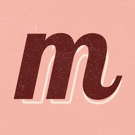 Letter M font printable a to z stylish lettering alphabet | free image by rawpixel.com / jingpixar M Alphabet Design, M Font Letter, Font Huruf A-z Aesthetic, Abjad Lettering A-z, M Fonts Design, Letter M Font, Cursive Fonts Handwritten, M Font, M Letter Design