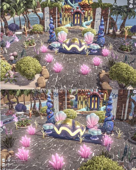 Ariel Disney Dreamlight Valley, Disney Dreamlight Valley Ideas Ariel, Forgotten Lands Disney, Dreamlight Valley Ariel House Ideas, Dreamlight Valley Candy House, Ddv Ariel House, Disney Dreamlight Valley Ideas Wall-e, Ddlv Inspiration Dazzle Beach, Ursula House Dreamlight Valley