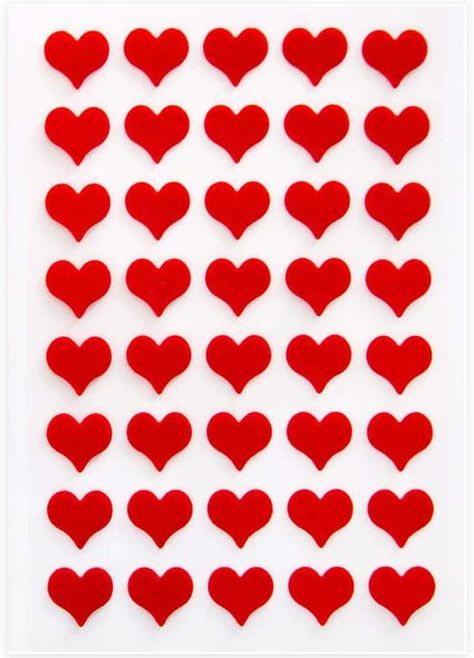 168 RED MINI HEARTS Felt Stickers Hearts Extra Sticky Heart Sticker Decal (3/8. For Decorating Craft and Scrapbooking. : Amazon.de: Home & Kitchen Felt Stickers, Printable Sticker Sheets, Black Sheets, Heart Printable, Decoration Birthday, Decoration Wedding, Tiny Heart, Mini Heart, Red Hearts