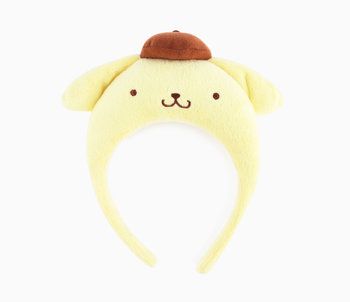 Pompompurin Plush Figure Headband: Face Pompompurin Plush, Quirky Hair, Hello Kitty Keroppi, Brown Beret, Emo Accessories, Sanrio Pompompurin, Pom Pom Purin, Friends Jewelry, Funky Hats