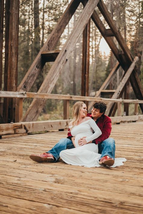 Maternity pictures on the Dinkey Creek Bridge Growing Family, Maternity Pictures