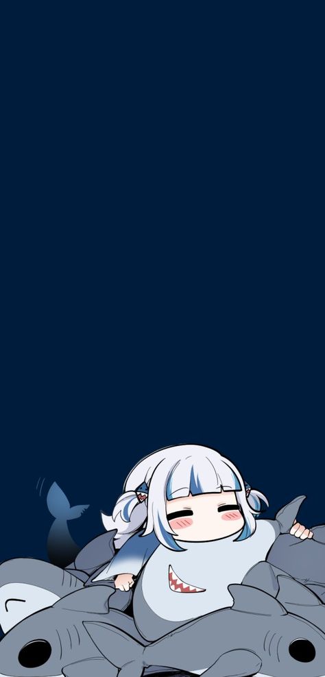 Holo Wallpapers, Shark Girl, Chibi Wallpaper, Anime Lock Screen Wallpapers, 2160x3840 Wallpaper, Cute Shark, Anime Wallpaper Phone, Kawaii Wallpaper, Cute Anime Wallpaper