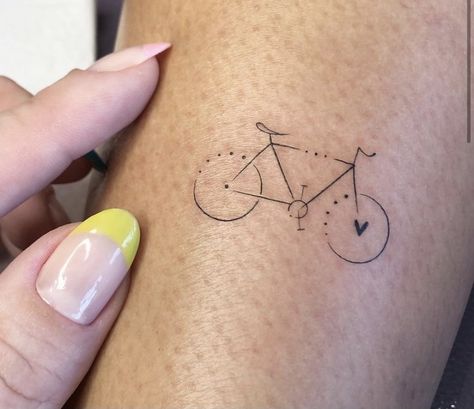 Small Bycicle Tattoo, Dainty Bike Tattoo, Cute Bike Tattoo, Bike Outline Tattoo, Bike With Flowers Tattoo, Tiny Bicycle Tattoo, Tiny Bike Tattoo, Fine Line Bike Tattoo, Fine Line Bicycle Tattoo