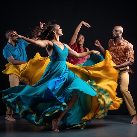 Vibrant Dance Movement: Energetic dancers captured in motion, displaying grace, emotion, and colorful attire against a dark background. #dancers #energetic #movement #grace #emotion #colorful #performance #fluidity #aiart #aiphoto #stockcake https://ayr.app/l/RGqX Dance Movement, Image Downloads, High Resolution Images, Dark Background, Dark Backgrounds, Royalty Free Images, Dancer, Motion