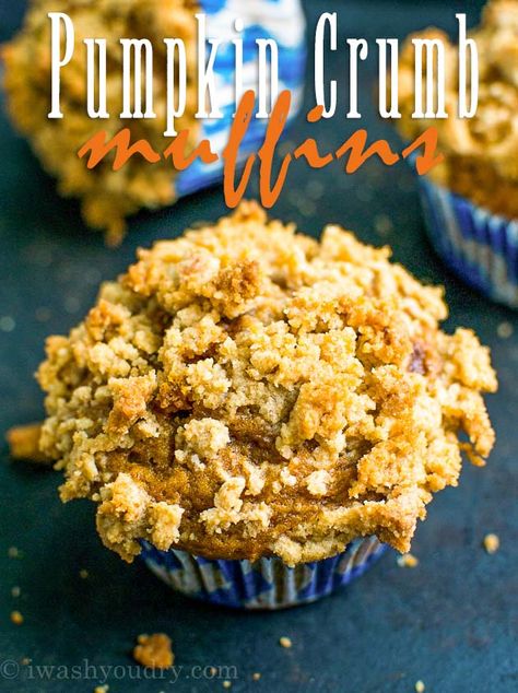 Pumpkin Crumb Muffins Crumb Topping For Muffins, Pumpkin Muffins Easy, Crumb Muffins, Pumpkin Recipes Easy, Best Comfort Food, Crumb Topping, Pumpkin Muffins, Pumpkin Cookies, Pumpkin Dessert