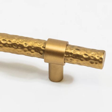 Hammered Brass Handle 5" | Furniture Hardware – Scout Design Studio Hammered Brass, Antique Brass Kitchen Hardware, Antique Brass Kitchen, Gold Cabinet Hardware, Brass Kitchen Hardware, Dresser Handles, Kitchen Hardware, Hammered Metal, Hammered Gold