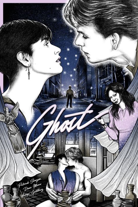 Ghost (1990) Ghost 1990 Aesthetic, Ghost Movie Aesthetic, Ghost Movie 1990, Ghost Movie Poster, Ghost Patrick Swayze, 2024 Prompts, 1990 Aesthetic, Cozy Movies, Ghost 1990