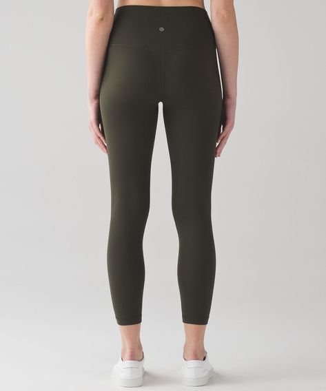 Align Pant II Color: Dark Olive Size 2 $98 Olive Leggings, Womens Printed Leggings, Gothic Leggings, High Waist Sports Leggings, Cheap Leggings, Camouflage Leggings, Lulu Leggings, Buy Leggings, Lululemon Align Pant