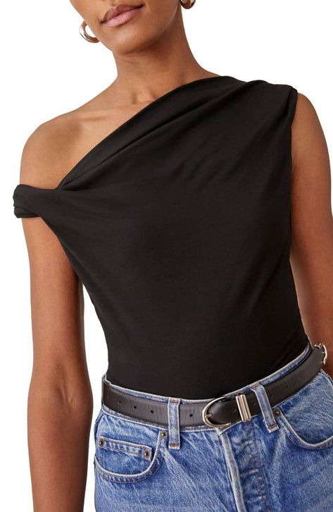 31 Fashionable Nordstrom Items That Have the Wow Factor | Who What Wear Reformation Top, How To Look Rich, Ribbed Sweater Dress, Best Jeans, One Shoulder Tops, Knit Tanks, Who What Wear, New Yorker, Straight Leg Pants