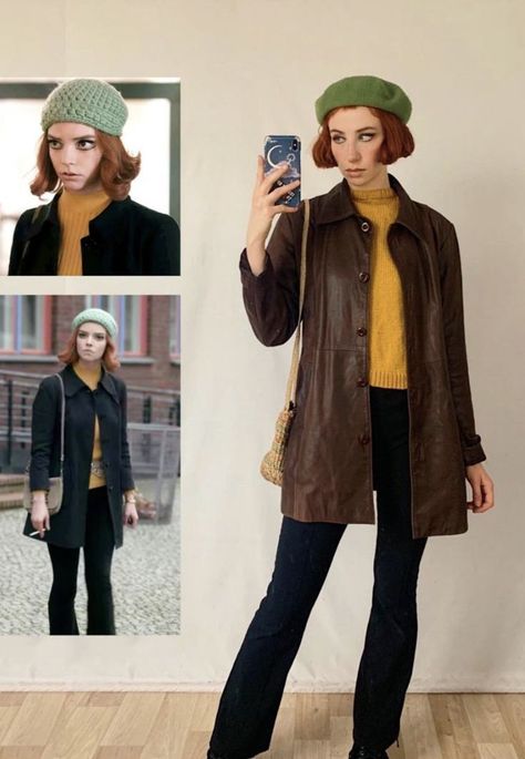 60s Halloween Costume, The Queens Gambit Outfits, Queens Gambit Fashion, Queens Gambit Outfits, Aesthetic Halloween Costumes, Earth Tones Fashion, 60s Outfits, Wes Anderson Style, Girly Fits