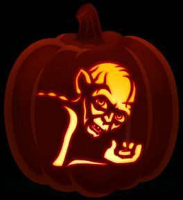 gollum pumpkin carving pattern - Google Search Harry Potter Pumpkin Carving, Pumpkin Carving Stencils Templates, Halloween Cooking, Harry Potter Pumpkin, Black Pumpkins, Pumpkin Carving Patterns Free, Halloween Pumpkin Stencils, Pumkin Carving, Halloween Pumpkin Carving Stencils