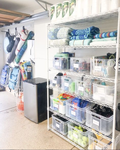 Picking the Right Organizing Products for Your Garage — Life in Jeneral Garage Storage Bins, Organized Garage, Basement Organization, Garage Storage Inspiration, Garage Organization Ideas, Garage Storage Ideas, Organizing Products, Clean Garage, Storage Cubby