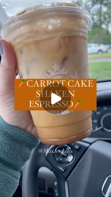 Jen🍍🤍 on Instagram: "🥕CARROT CAKE SHAKEN ESPRESSO🥕

Happy Friday besties🥰

I found this drink on the beautiful @blackgirlsinstarbucks ‘ Instagram page (thank you, as always love🖤)

Guys, I’m so OBSESSED with this drink. I had to put my macro-friendly twist on it as I always do😊 

Standard as the drink comes, this drink has the following macros:

172 calories
33g Carbs
3.5g Fat
2g Protein

VS mine:

MissJenLifts Macros

88 Calories
16.5g Carbs 
2g Fat
1g Protein

I swapped the Soy milk the recipe normally comes with for almond simply to keep the carbs and sugars lower!

A lot of you guys ask me why I use Almond Milk so much in my recipes and I’ll tell you why:

It’s one of the lowest carb milks at Starbucks! And the added sugars are lower than many of the alternative dairy free milk Starbucks Drinks Holiday, Starbucks Shaken Espresso, Dairy Free Starbucks Drinks, Dairy Free Starbucks, Sugar Free Starbucks Drinks, Almond Milk Drinks, Low Carb Milk, Shaken Espresso, Healthy Starbucks Drinks