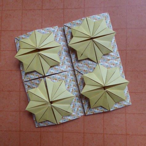 Zhen Xian Bao made by Paula Versnick Zhen Xian Bao, Chinese Thread Book, Chinese Paper Folding, Hedi Kyle, Origami Flowers Tutorial, Origami Ball, Origami Bookmark, Origami For Beginners, Origami Fish