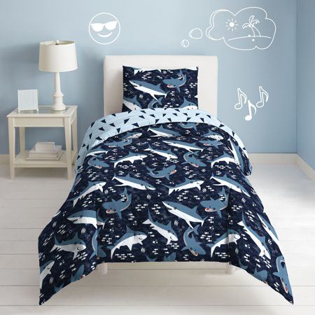 Shark Bedding, Boys Bedding Sets, Kids Comforter Sets, Full Comforter Sets, Cotton Comforter Set, Blue Comforter Sets, Twin Comforter Sets, Twin Comforter, Boys Bedding